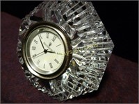 Waterford Crystal "Diamond" Desk Clock