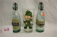 Elmer Fudd Glass & P.C. Flett & Co Bottles