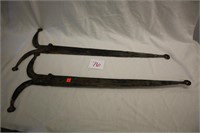 2 Frog Leg Strap Hinges (29" overall length)