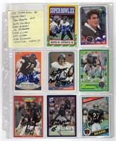 1985 Super Bowl XX Signed Bears Cards *