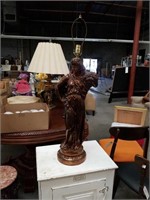 Woman figurine table lamp