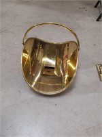 Brass log basket