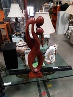 Mid century style wooden sculpture