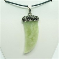 $300 S/Sil Jadeite Pendant Necklace
