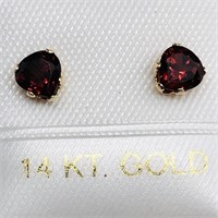 $160 10K Garnet Earrings