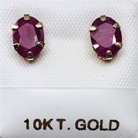 $600 10K Ruby Earrings