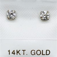 $1350 14K  Diamond I-J, Si1-Si2 Earrings