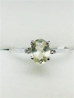 $1100 10K Turkish Diaspore  Diamond Ring
