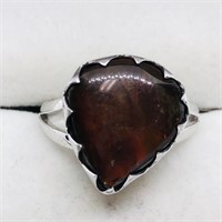 $300 S/Sil Ammolite Ring