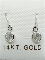 $1200 14K  Diamond Earrings