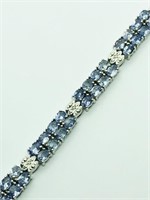 $1600 S/Sil Tanzanite Bracelet