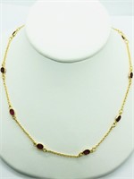 $550 S/Sil Ruby Necklace