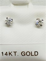 $1400 14K  Diamond Earrings