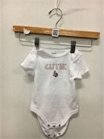 NHL BABY ONESIE WHITE 3 MOS