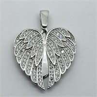 Sterling Silver "Angel Heart" Pendant