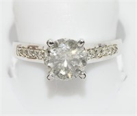 14K White Gold Diamond Custom Designed Ring