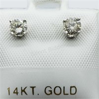 14K White Gold Diamond  0.52Ct Earrings