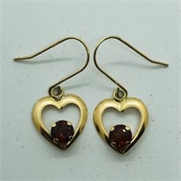 14KYellow Gold Ruby Earrings