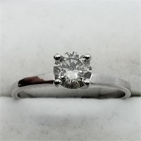 10K White Gold Diamond I, Si1, 0.52 Ct 1.75Gm Ring