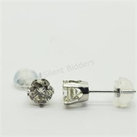 14K White Gold Diamond 0.86Ct Earrings