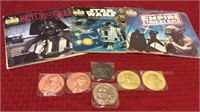 Star Wars record books & collectible coins