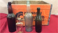 Vintage Soda Box & Bottles