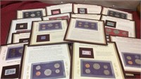 18 Rare Postal Issue Proof Sets Coin & Stamps