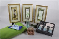 New Ceramic Vanity Set, Floral Prints & Decor