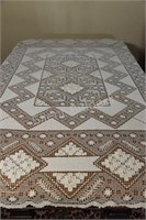 Hand Crafted Crocheted Antique Table Covering