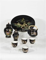 Giftcraft Asian Black Tea Service & Container Set