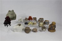 Assortment of Hand Crafted & Ceramic Frogs
