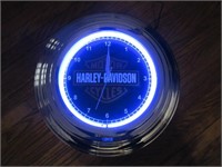 Harley Davidson Motorcycles Neon Clock