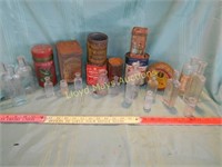 Vintage & Antique Tins & Medicine Bottles