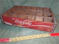 Vintage Coca Cola Wood Soda Bottle Crate