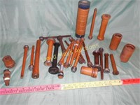 Large Lot - Vintage Wood Thread Spools