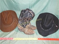 Vintage Western Wear - Hats & Boots