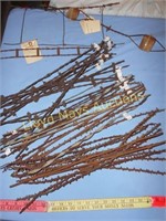 Large Lot -  Antique Collectible Barbed Wire Pcs