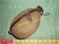 WWI Era Military Metal Canteen w/ Cover