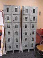 Employee Lockers - 2 Sections, 24 Doors