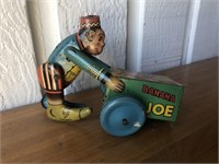 Vintage banana Joe tin toy