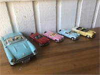 5 x diecast cars