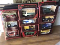 11 x Matchbox models of yesteryear diecast cars