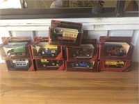 9 x Matchbox models of yesteryear diecast cars