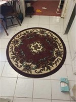 Burgundy round Kingdom persian weavers rug