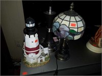 Lot of Lamps-Tiffany Style, Lighthouse, and More