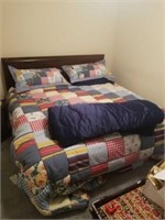 Beautiful king size bed with wood frame