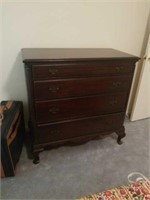 Beautiful dark wood chest of drawers