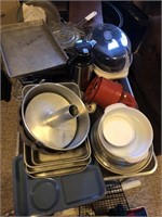 Baking pans, steamer basket and more