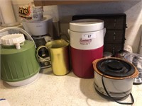 Coffee pot, crockpot, aluminum pictcher and more