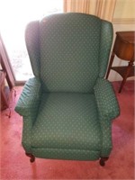Forest Green Upholstered Reclining Chair